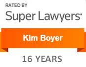 Kim Boyer rated by Super Lawyers for 16 years